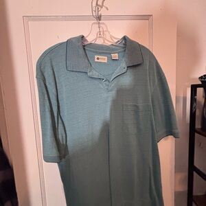 Haggar Men's Blue Polo Shirt